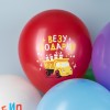 Воздушный шар (12''/30 см) Синий Трактор